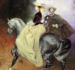 Картина "пара на лошадях"